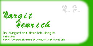 margit hemrich business card